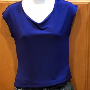 Purple, polyester tee